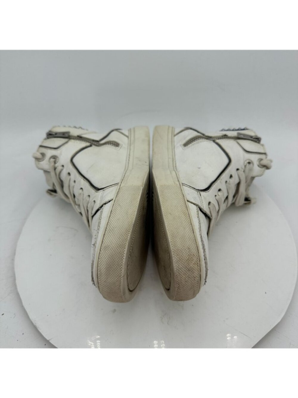 Zadig & Voltaire ZV1747 Women Size 39 US 9 White Leather flora Lightning Shoes - Picture 7 of 13